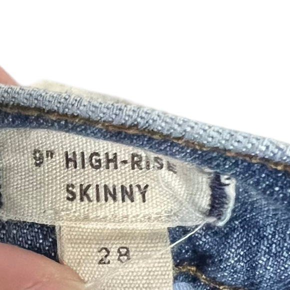 MADEWELL 9" High-Rise Skinny Jeans in Pearson Wash SIZE:28 Medium wash Boho - Picture 7 of 8